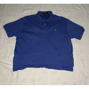 Polo by Ralph Lauren Polo Shirt Men Medium Blue Short Sleeve Cotton Classic